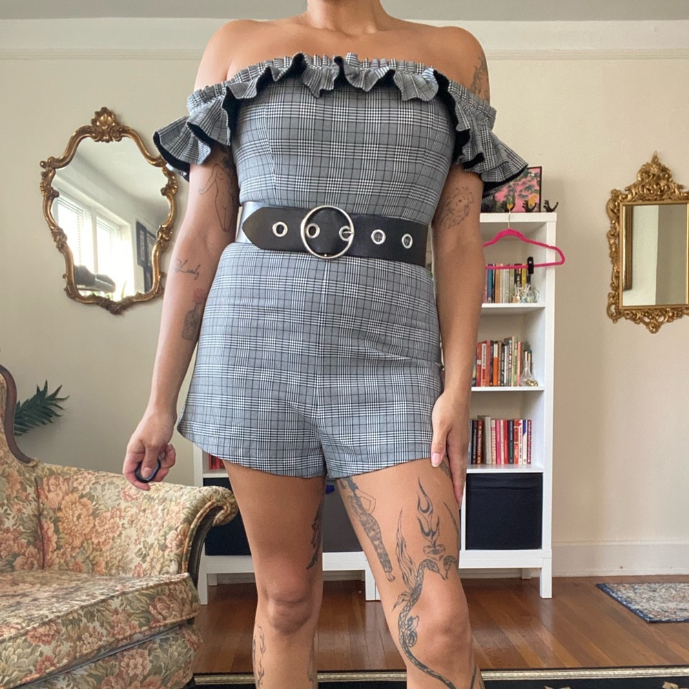NWT Urban Outfitters Ruffled Top Romper